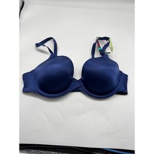 NWD Maidenform One Fabulous Fit 2.0 Tailored Demi T-Shirt Bra Navy Blue Size 38B